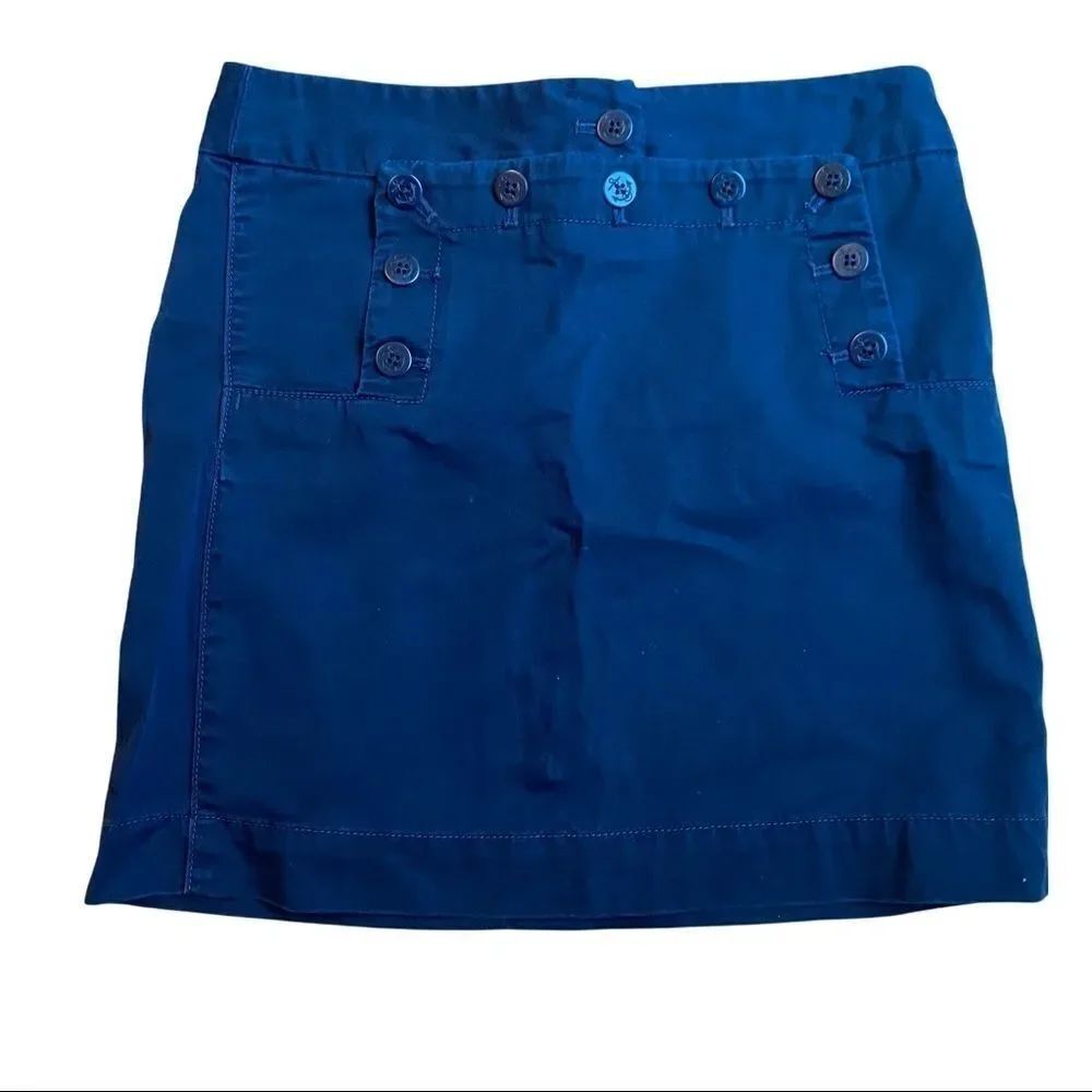 JβCrewβClassicΒ TwillβCHINOβMiniβSkirtβSzβ0βBlue